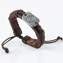 Deep sea whirlpool leather bracelet with personality alloy leather bracelet men bracelet wholesale