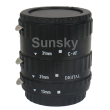 Auto Macro Extension Tube Camera Lens Set for Canon DSLR, Material: Synthetic Plastic