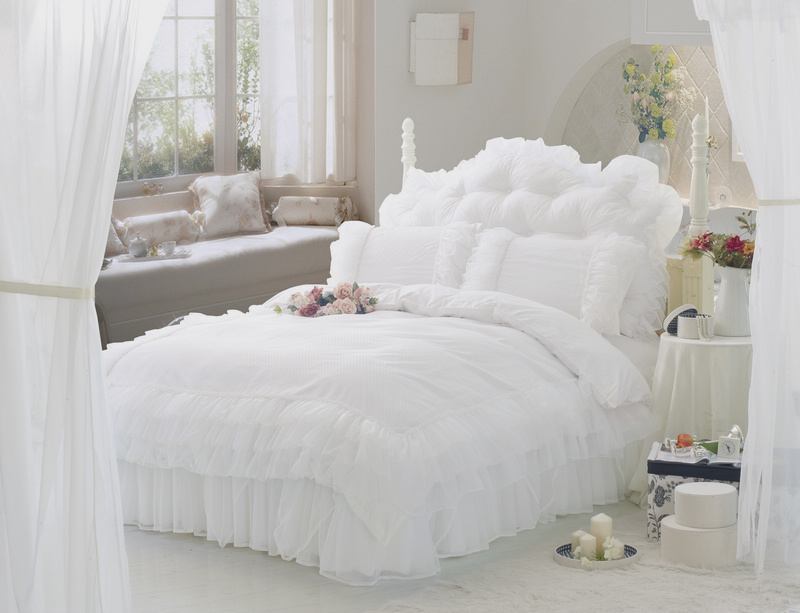... cover bed skirt bedclothes cotton-in Bedding Sets from Home & Garden