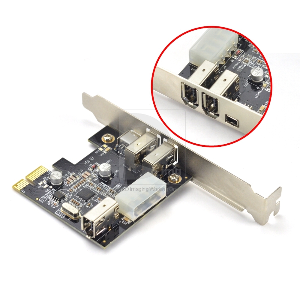 Купить Новый pci firewire ieee 1394 3port карты 1 порта usb конвертер ...
