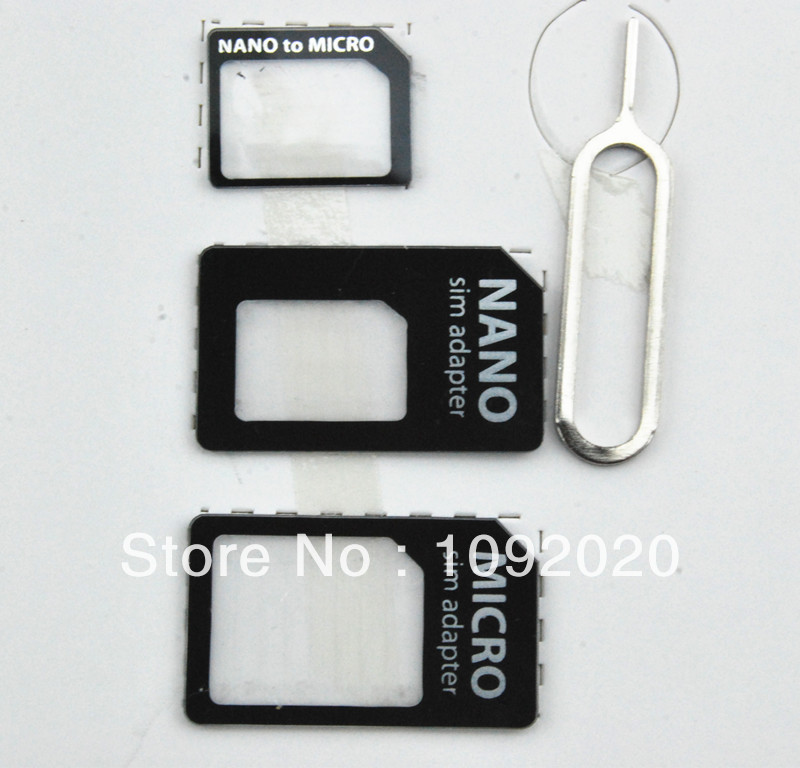 Nano SIM  -- + Nano SIM  iphone 4 / 4S / 5  part-5set / 