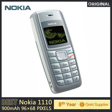 Wholesale 1110 Original Unlocked Nokia 1110 Cell phone Dualband Classic GSM Cell phone 1 year warranty Refurbished Phone