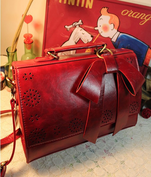 Hot sale handbags Cute women messenger bags Retro hollow butterfly shoulder bag 2colors Free shipping
