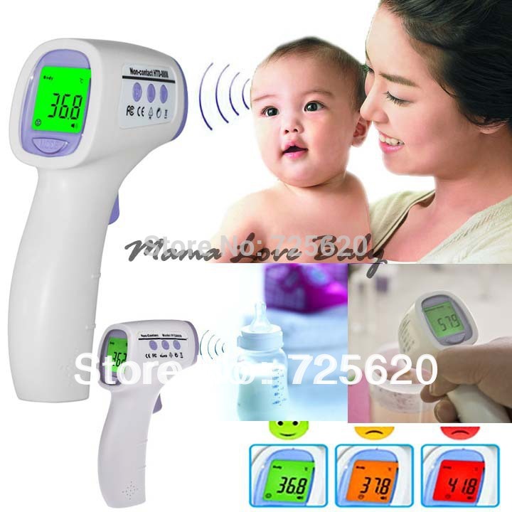 Free Shipping NEW Baby Adult Digital Multi Function Non contact Infrared Forehead Body Thermometer 6324