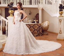 On sale Bride tube top wedding dress train big train wedding dress bridal gown new arrival straps 2014 lacing tube top slim