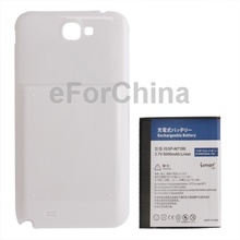 6000mAh Replacement Mobile Phone Battery Cover Back Door for Samsung Galaxy Note II / N7100 White