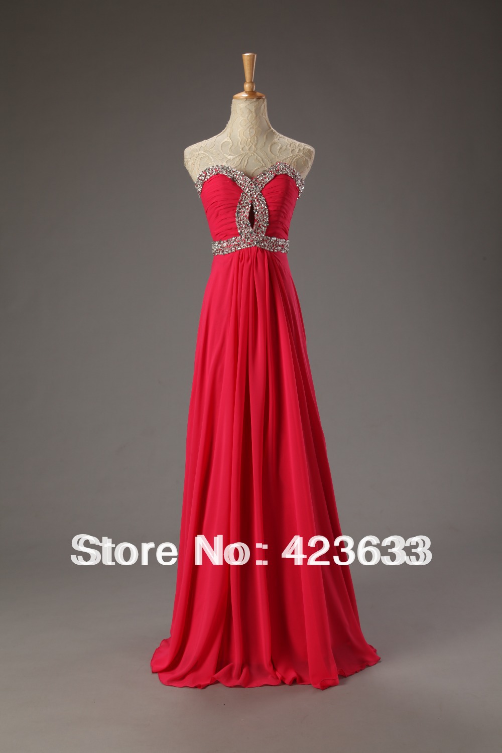 ... 50 Sequined Sweetheart Floor-length Chiffon Cheap Prom Dress Under 50