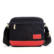 Women s Mini Canvas Black Khaki Shoulder Bag Free Shipping