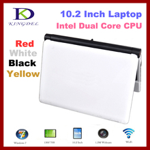 10 inch portable pc,Laptop mini netbook, Intel Atom N2600 Dual Core,1GB RAM+640GB HDD,VGA,HDMI,6 cell 4400MAH Battery