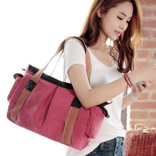 New handbag canvas tote bags for women canvas shopping bags cute shoulder bags canvas handbag Free shipping