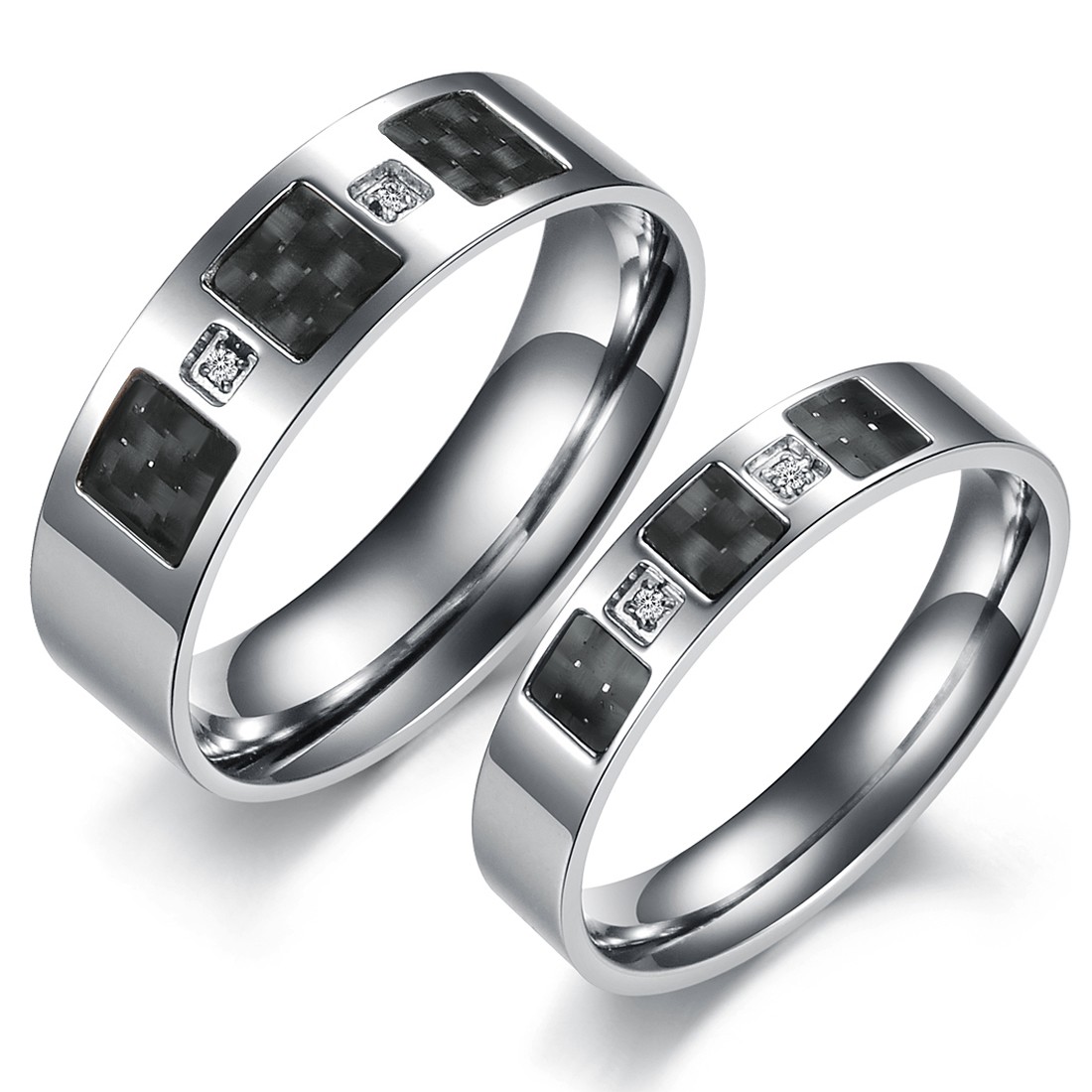 ... rings sets stainless steel couple ring for men and women wedding ring