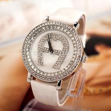 Free shipping new 2014 Rhinestone fashion casual women s dress wristwatches jewelry JD006 leather strap watches