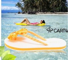 Cartwheel 2014 women summer hawaii candy color sweet  slippers flower rhinestone beach flip flops