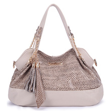 2015 Fashion women handbag European big size shoulder bag Pu elegant luxury women bag sequined women