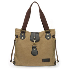 Handbags new cotton canvas tote bags vintage messenger bags women shoulder bags Free shipping