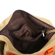 cheap handbags Canvas women shoulder bags Khaki tote bags for women Free Shipping