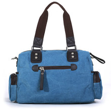 New canvas bag handbags wholesale tote bags Blue canvas tote bag for women best shoulder bags