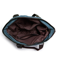 New Vintage shoulder bag large capacity fashion women canvas handbag tote casual shoulder bag blue brown