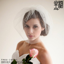 Brown sugar bride wedding hair accessory hair accessory veil marriage gauze accessories