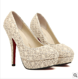 Free shipping channel kors women shoes high red bottom heels bridal shoes zapatos mujer chaussure femme