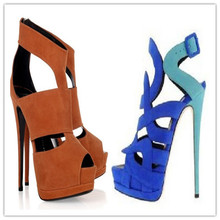 2014 women GZ heels gladiator sandals pumps heel height 14cm