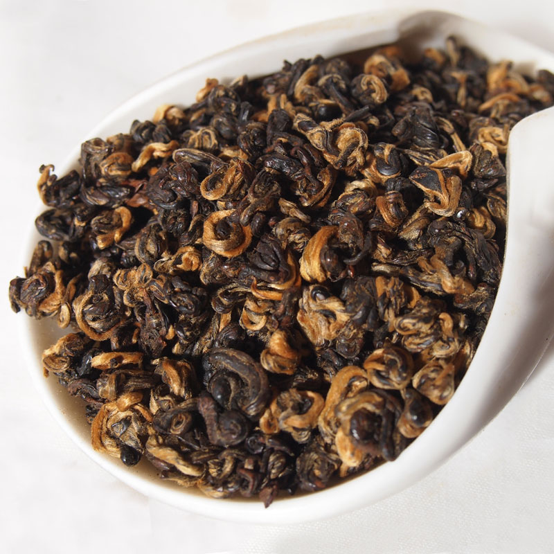 BT04 Tea yunnan dian hong black tea super small pilochun loose tea 100g red whorl warm