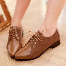 new arrival thick heel leather shoes women single fashion ladies vintage oxford shoes Wedding Shoes size 34-43