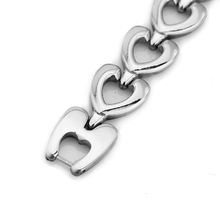 Fashion Stainless Steel Statement Heart Bracelets Bangles High Quality Goods Love Women Bracelet JewelOra BA100419 