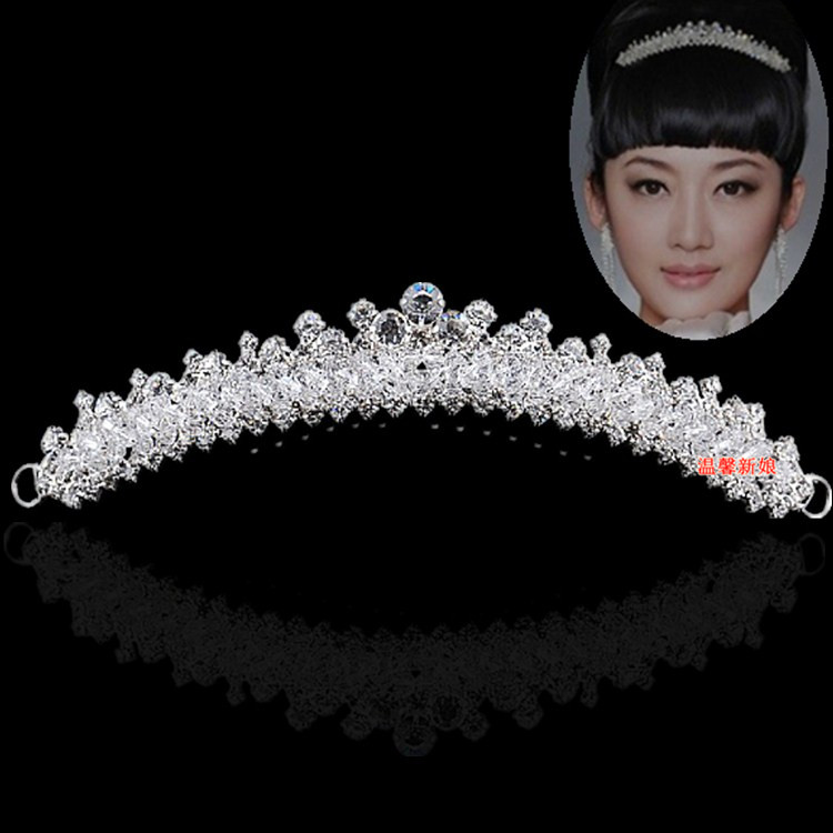 free shipping Bling crystal crown the bride hair accessory marriage accessories insert comb chg55