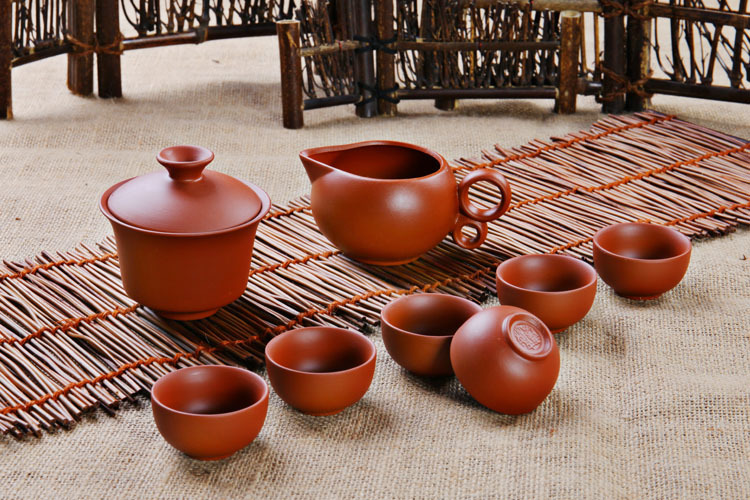 8pcs smart Zisha teaset Yixing purple clay tea set 100 handmade Chinese kungfu teapot China traditional