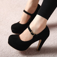 Women Sexy  Mary Jane Ankle Strap Platform  High Heel Pump Shoes