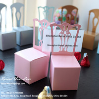 Pink Miniature Chair Place Card Holder and Favor Box TH005/B
