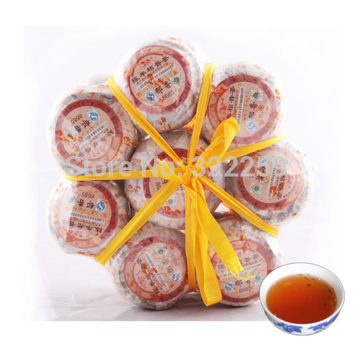  GREENFIELD YU XIANG 8 pcs bunch Orange Puerh Puer Tea 8685 Orange Pu Erh tea