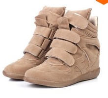 Vogue Drop Shipping Isabel Marant Genuine Leather Height Increasing Sneakers Shoes 168 