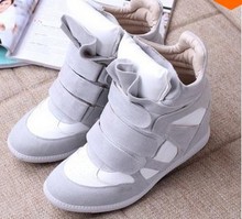 Vogue Drop Shipping Isabel Marant Genuine Leather Height Increasing Sneakers Shoes 168 