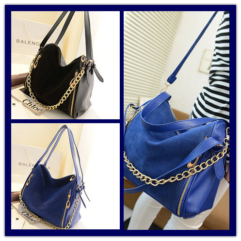 Women s Punk Style Shoulder Bags Woman s Nubuck Leather Bag Lady s Handbags bags New