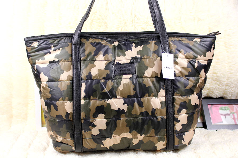 Mango 2013 winter cotton padded jacket bag mng women s shoulder bag female Camouflage big bags