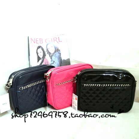 Mango2013 chain one shoulder all match zipper women s bags bright color