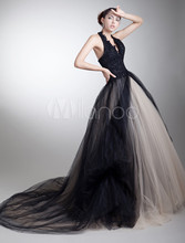Quinceanera Dresses 2014 Black Champagne Appliques Halter Sleeveless Ball Gowns Floor Length Organza Custom Size