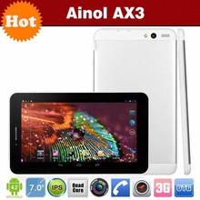 7 inch Ainol AX3 3G GPS Android 4.2 Tablet PC MTK8382 Quad Core 1GB+16GB Dual Camera FM 1024*600pix 2500mAH 3G WCDMA