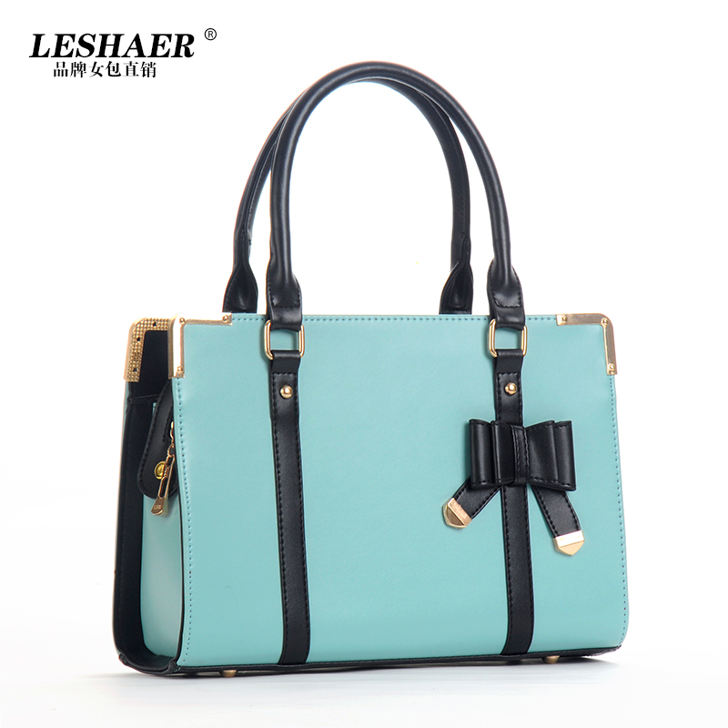 Women s handbag women s bags female shoulder bag box messenger bag pillow shaping Bowknot adornment