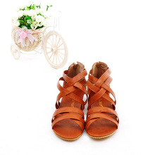 2014 Fashion Female Shoes Flat Heel Gladiator Plus Size Bohemia Casual Shoes Flat Sandals