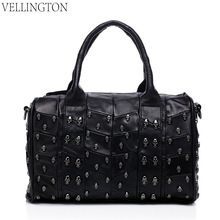 2015 Sale Totes Rivet Women Messenger Bags New European And American Leather Handbags Hand Shoulder Bag
