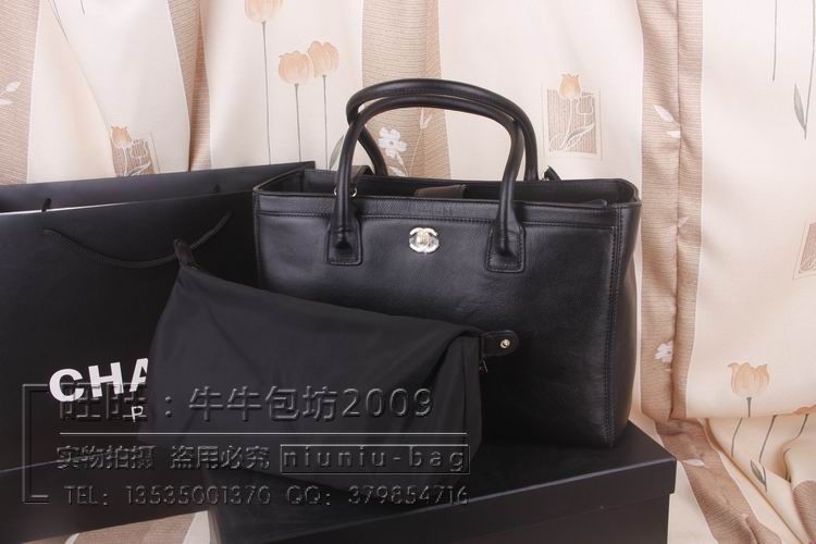 Plate leather classic cerf black gold buckle cowhide tote shopping bag nappy bag