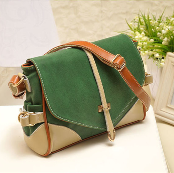 Genuine leather girls bags 2014 women s nubuck leather handbag yellow cowhide arrow vintage one shoulder