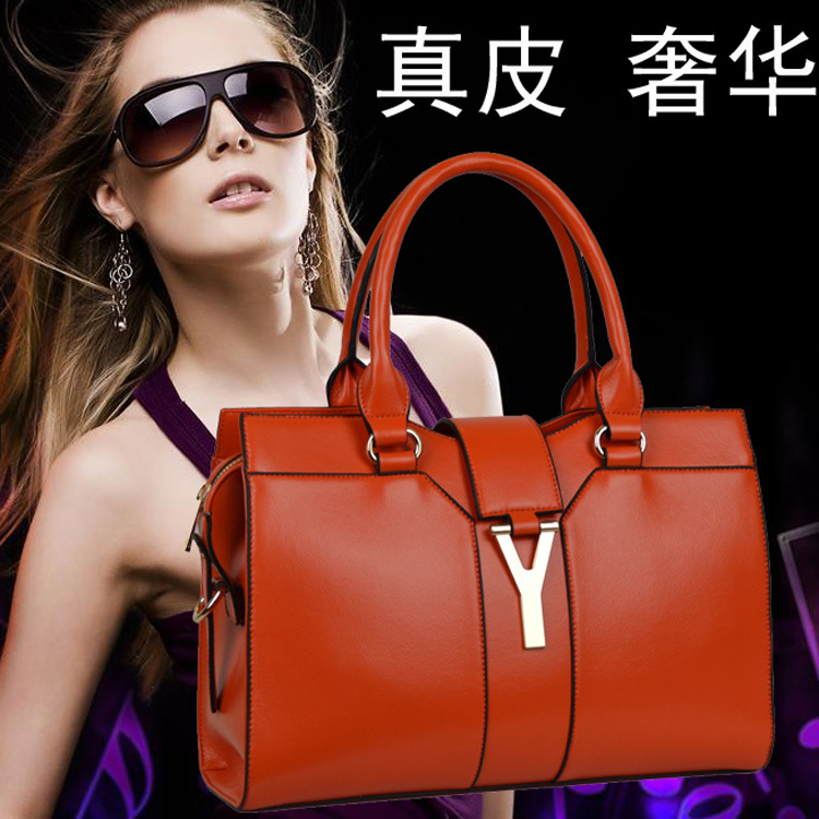 Genuine leather women s handbag hot selling y bag