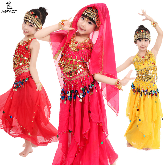 childrens dance child belly dance set female child indian