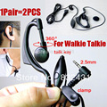 Supra aural against the ear Earphone for Walkie Talkie Support PTT Headset with Microphone for Handheld