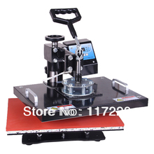 2014 cheap 6 in1 combo Heat Press machine Multiuse Heat Transfer Machines sublimation For T-shirt Mug Cap Plate Fast Shipping