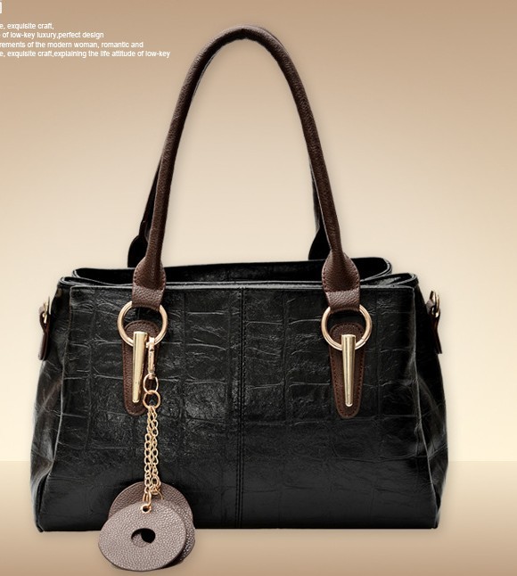 new 2014 cheap crocodile pattern fashion vintage women handbag women leather handbags women messenger bags solid